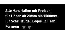 KONTUR-24, Materialien . Produkte . Preise