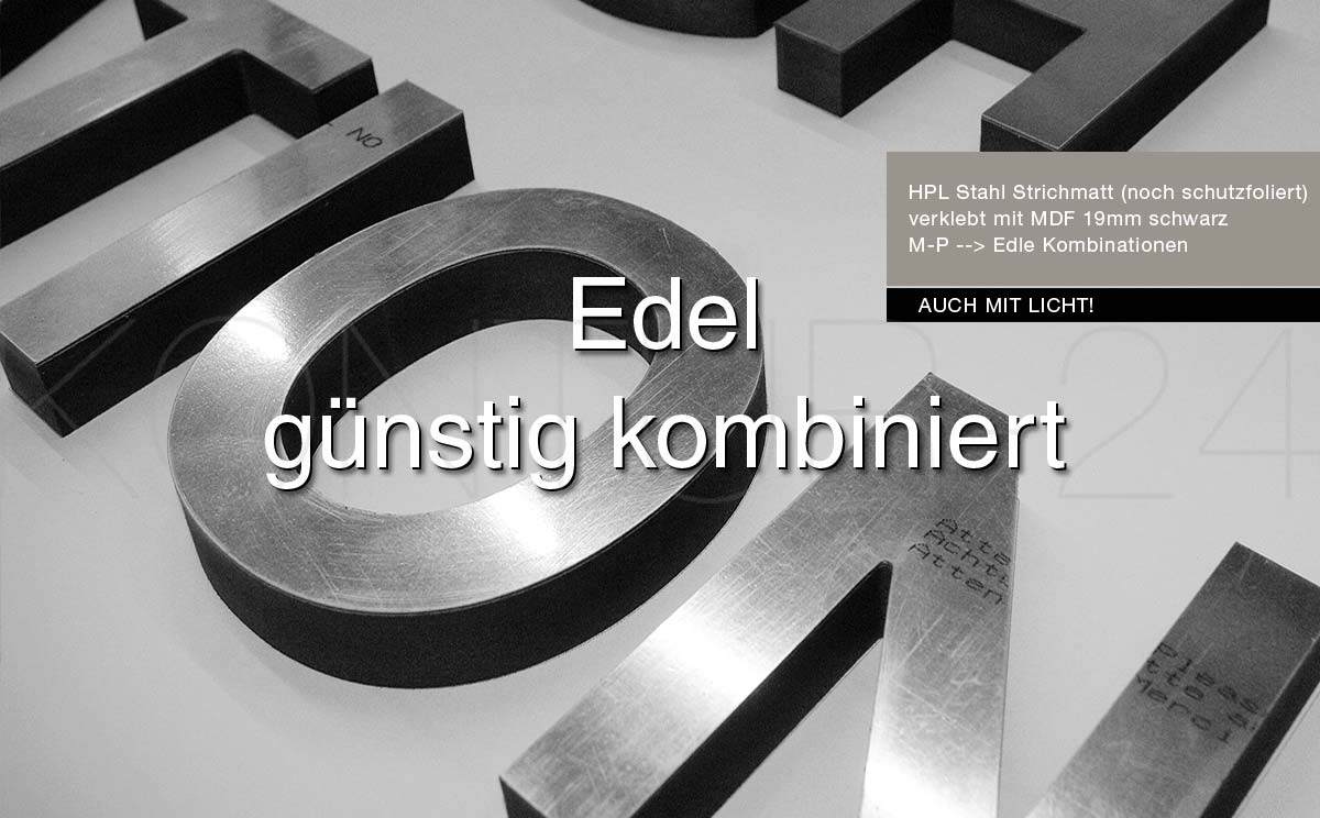 Edle Kombinationen HPL & MDF 19mm