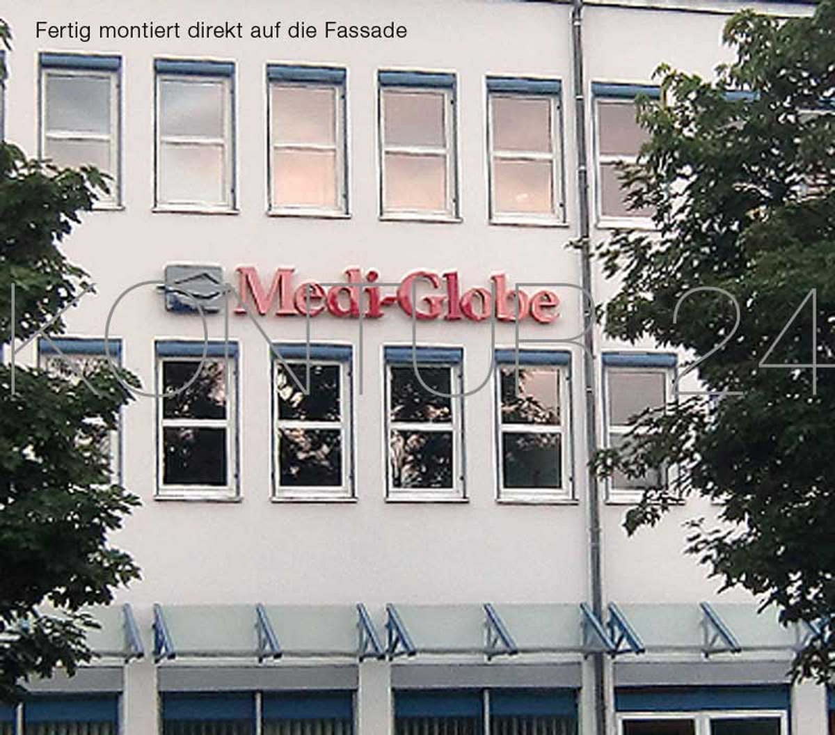 Leuchtbuchstaben aus Profil 3 Rückleuchter Alu lackiert