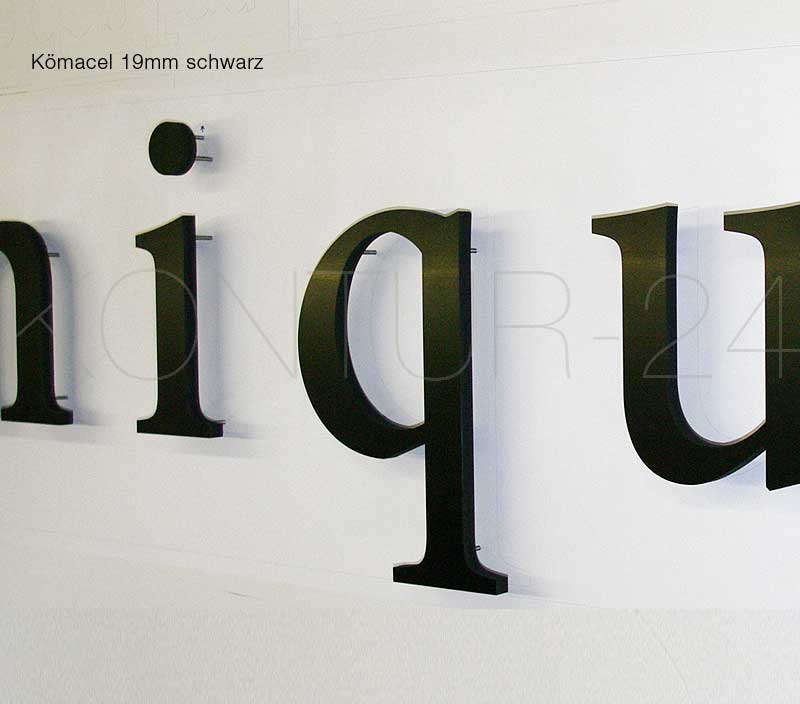 3D Buchstaben Integralschaum Kömacel 19mm / gefräst - Bild 10