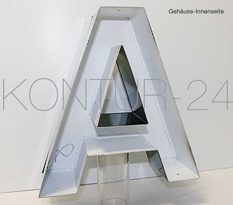 3D Metallbuchstaben Profil 1 Alu lackiert - Bild 3