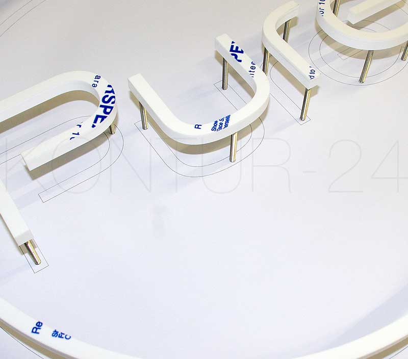3D Acrylbuchstaben Acryl 8mm  durchgefärbt / gefräst - Bild 5