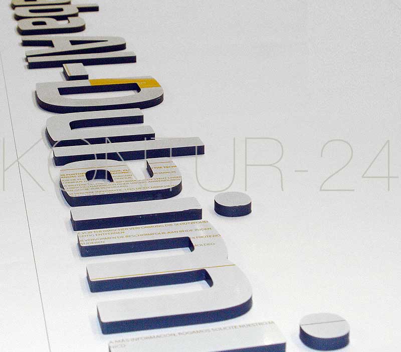 3D Acrylbuchstaben Acryl 8mm  durchgefärbt / gefräst - Bild 9