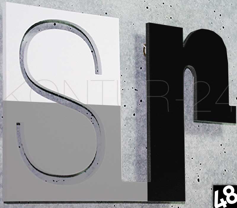 3D Buchstaben Hartschaum Simopor 5mm / gefräst