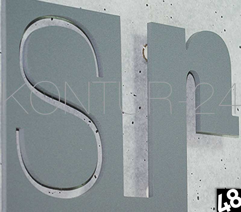 3D Buchstaben Hartschaum Simopor 5mm / gefräst - Bild 2