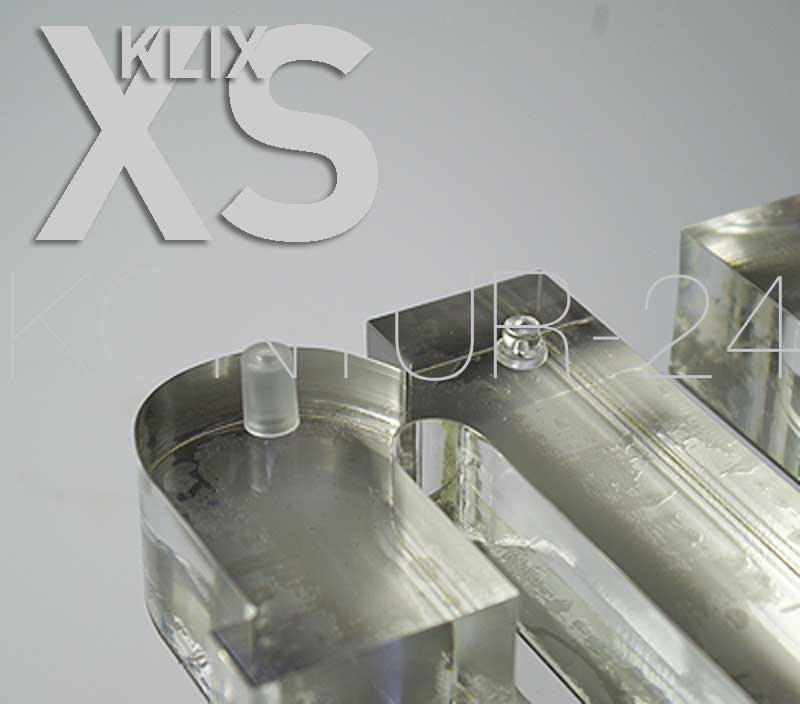 Befestigung Buchstaben Zahlen Logo Abstandshalter KLIX XS milchig / D=10mm, Wa=15mm