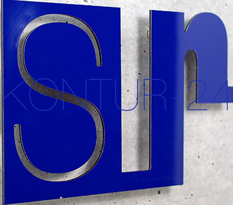 3D DIBOND-Buchstaben Alu-Verbund 3mm farbig - Bild 3