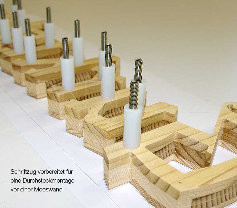 3D Holzbuchstaben Altholz sonnig 3-Schicht 22mm - Bild 10