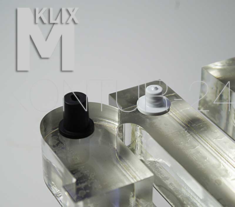 Abstandshalter KLIX M V1 schwarz / D=20mm, Wa=23mm