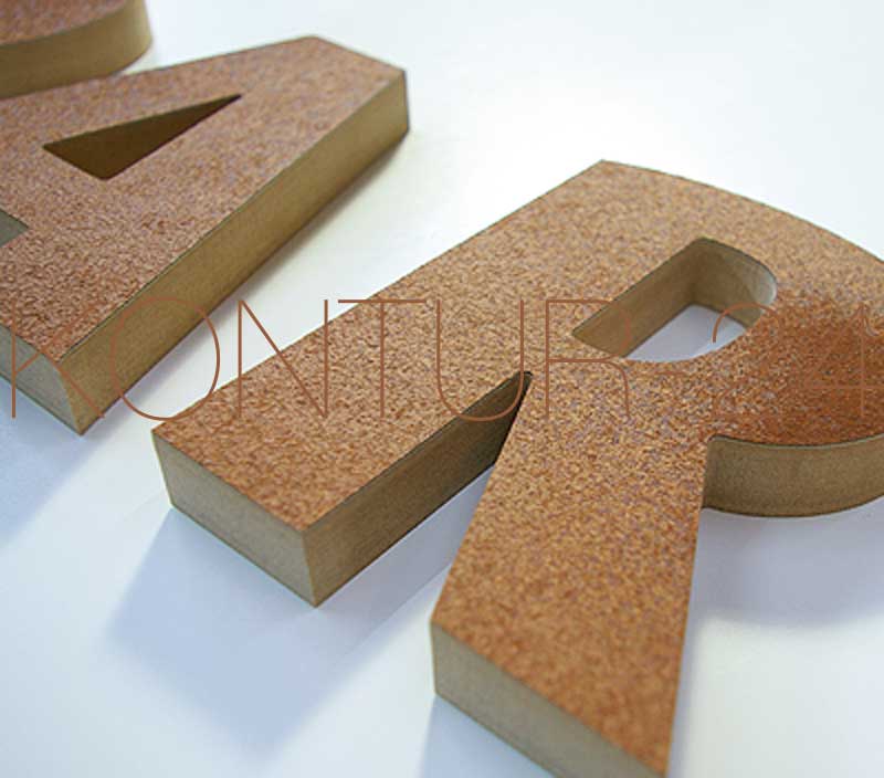 3D Rostbuchstaben MDF-Verbund 20mm Rost/Corten - Bild 4