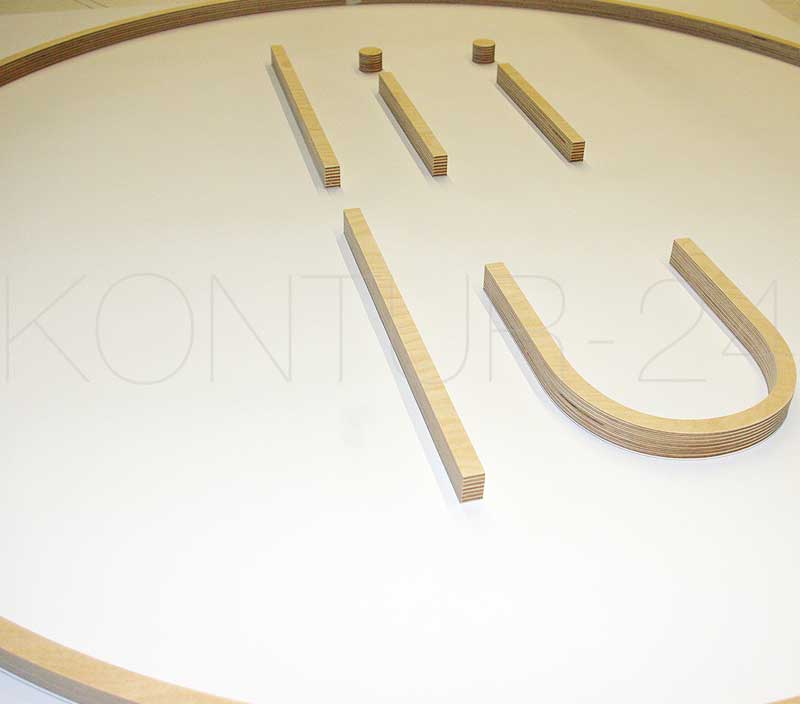 3D Holzbuchstaben Birke-Multiplex 18mm / gefräst - Bild 10