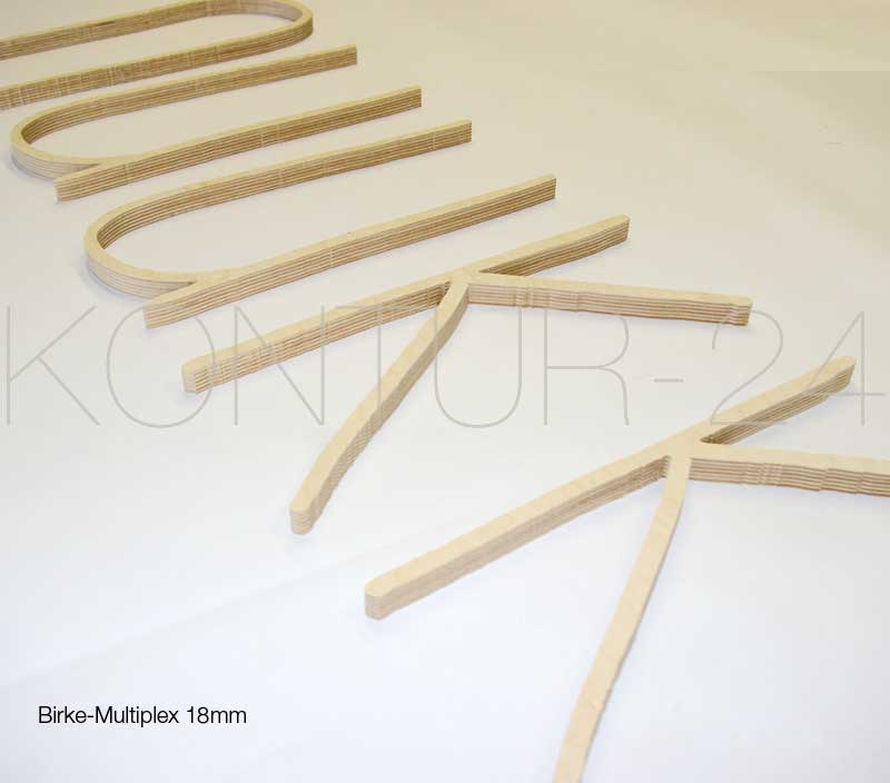3D Holzbuchstaben Birke-Multiplex 18mm / gefräst - Bild 14