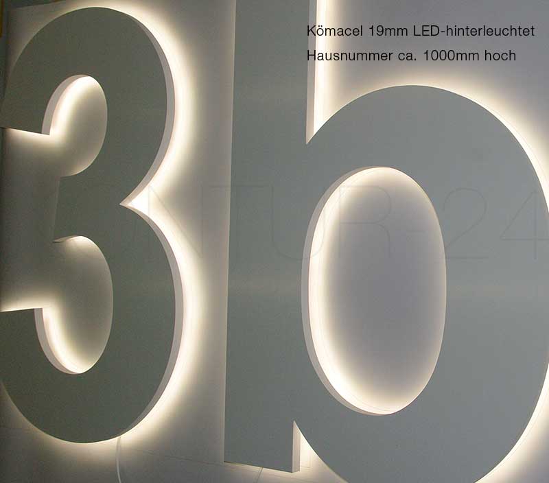 Leuchtbuchstaben PVC Kömacel 19mm / LED-Rückleuchter - Bild 11