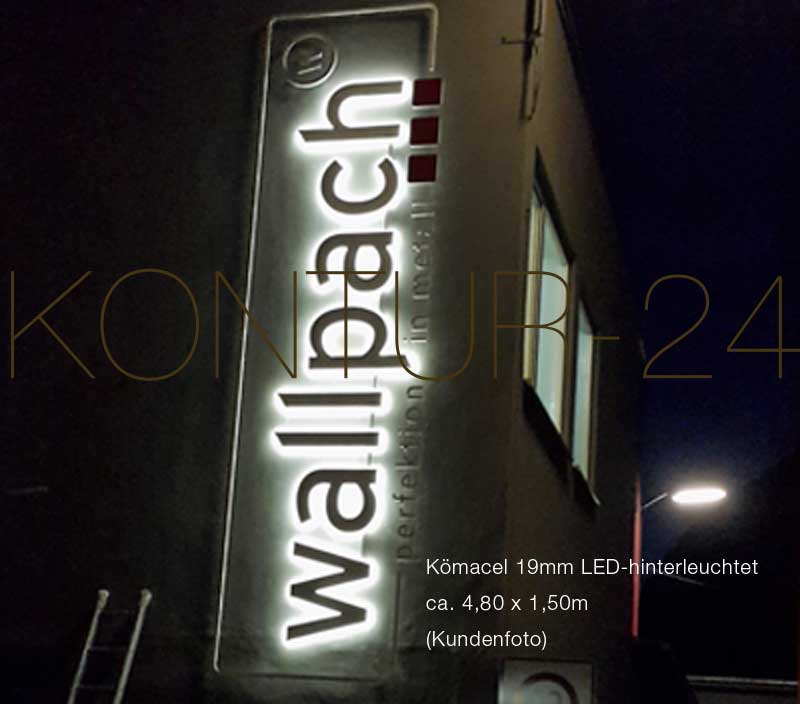 Leuchtbuchstaben PVC Kömacel 19mm / LED-Rückleuchter - Bild 4