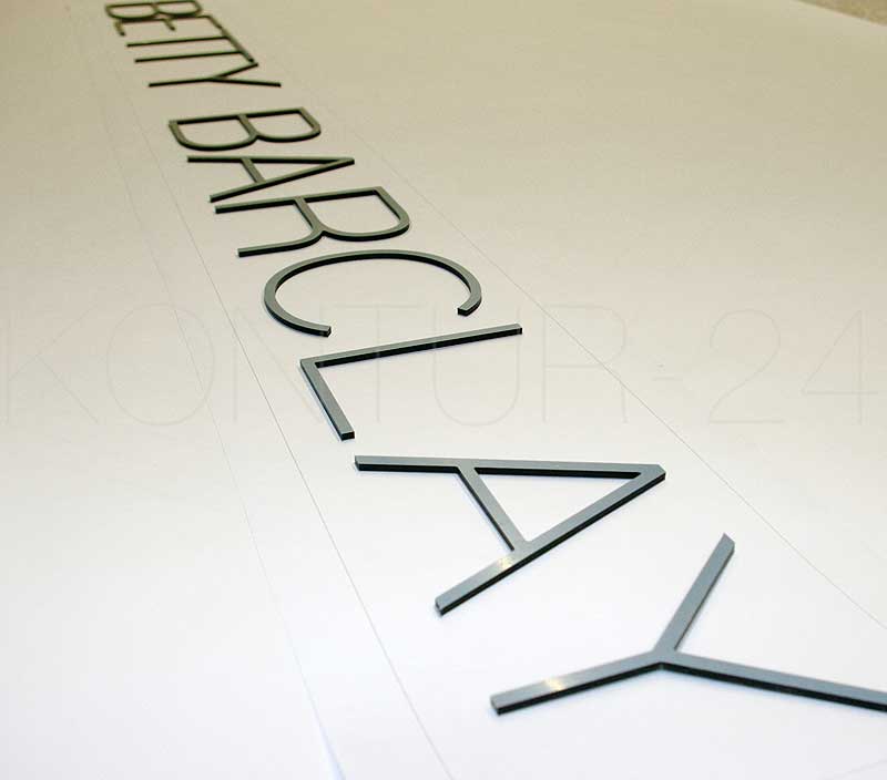 3D Acrylbuchstaben Acryl 3mm durchgefärbt / gefräst - Bild 3