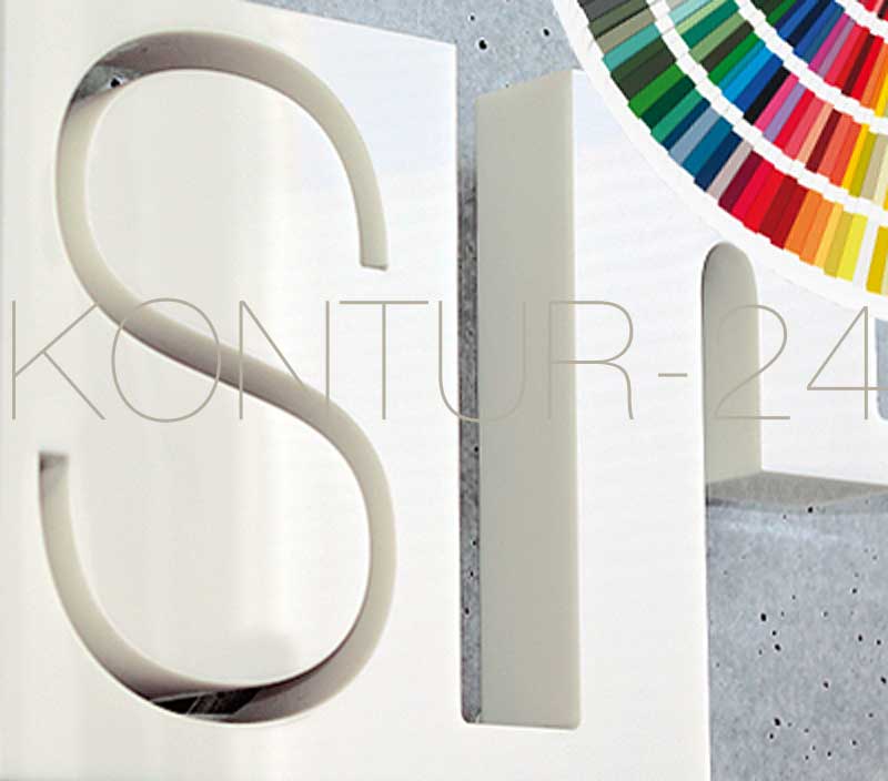 3D Acrylbuchstaben Acryl 30mm / lackiert