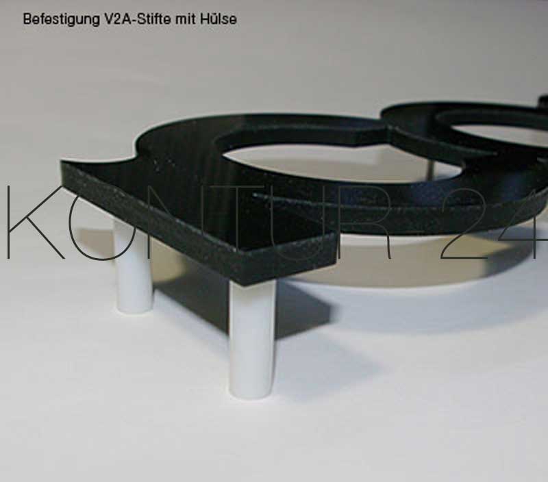 Distanzhülsen Kunststoff weiß transluzent / 10x40mm / 10 St.
