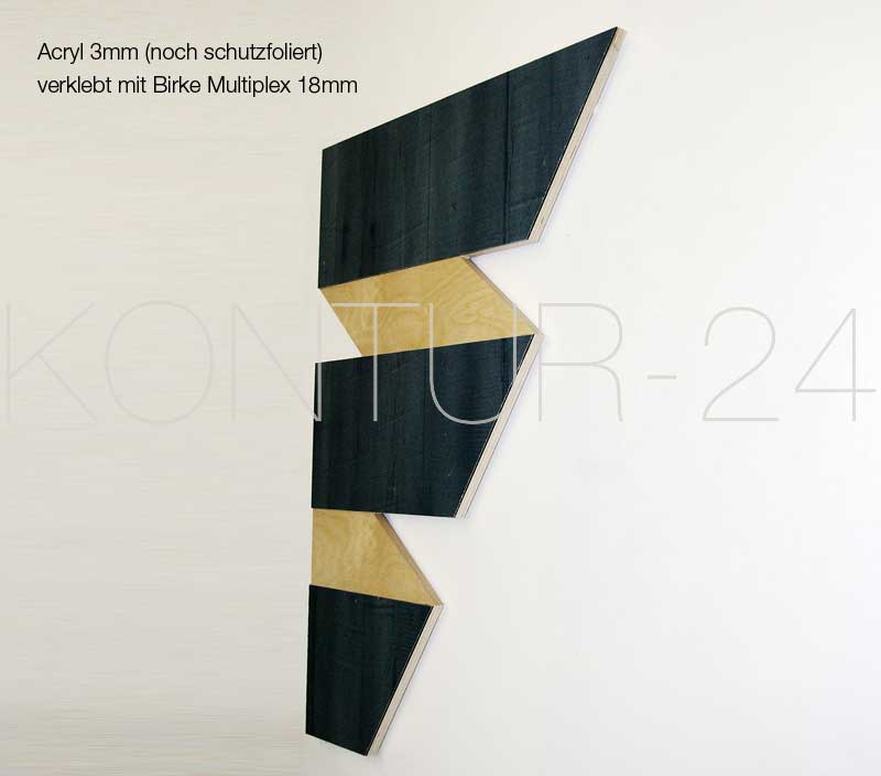 3D Buchstaben Acryl 3mm & Holz - Bild 3