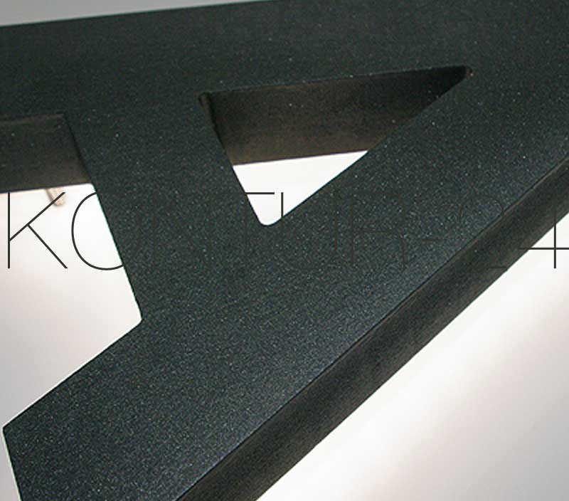 Musterbuchstabe:A / Kömacel 30mm DB 703-lackiert