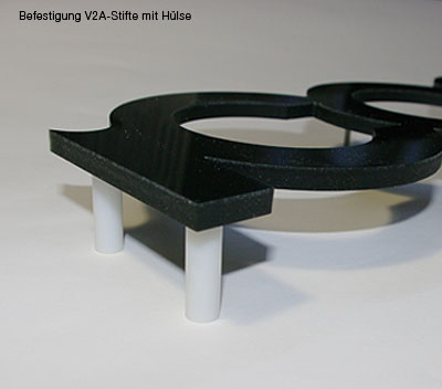 Distanzhülsen Kunststoff weiß transluzent / 10x15mm / 10 St.
