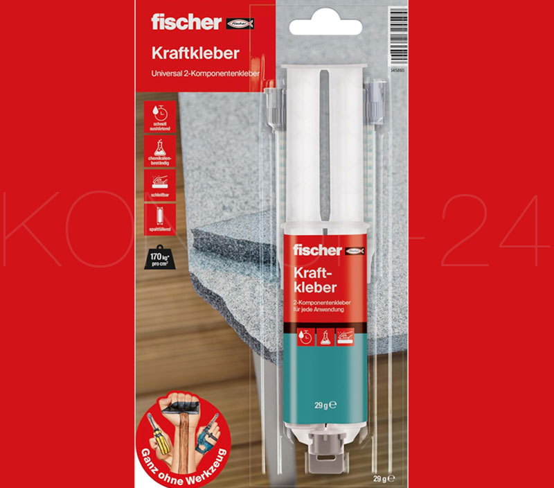 Epoxykleber fischer Kraftkleber, 29g