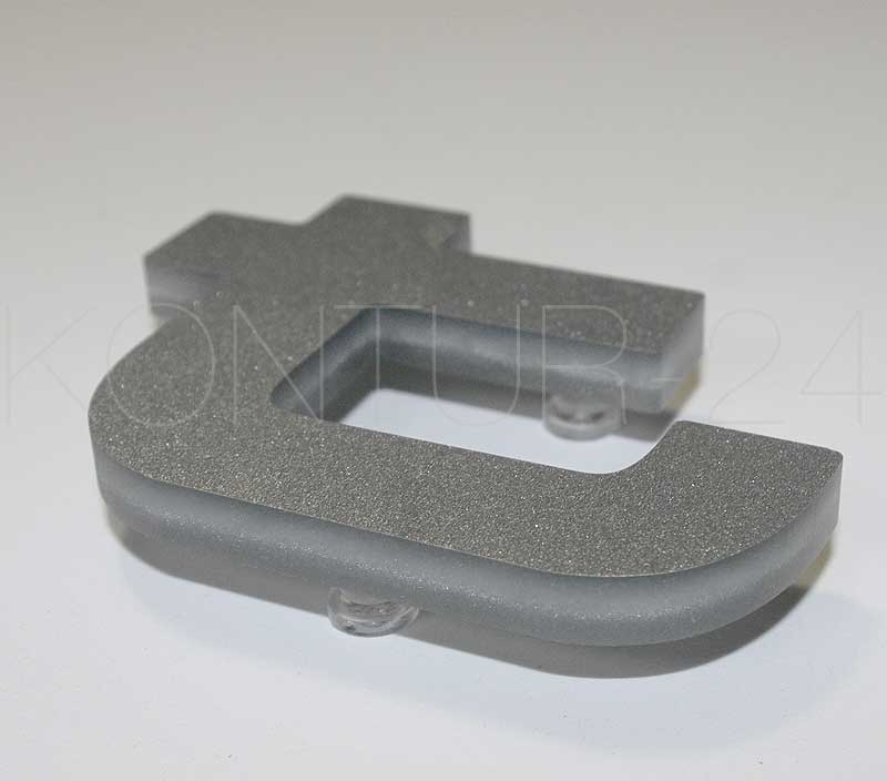 3D Acrylbuchstaben Acryl 8mm silber / gefräst - Bild 2