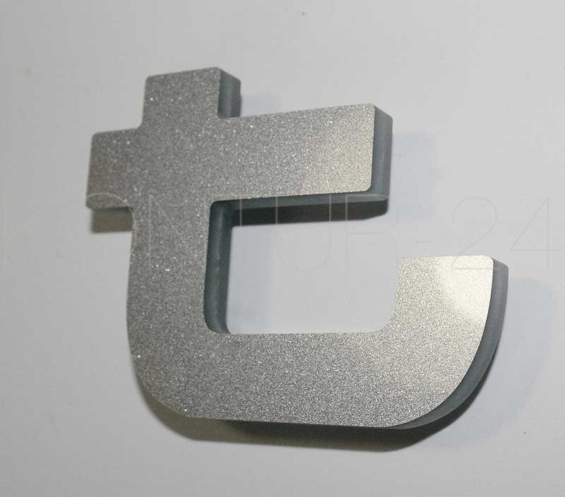 Leuchtbuchstaben Acryl 8mm silber metallic / LED-Rückleuchter - Bild 3