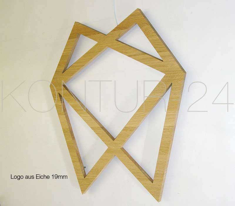 3D Holzbuchstaben Eiche 1-Schicht 19mm - Bild 9