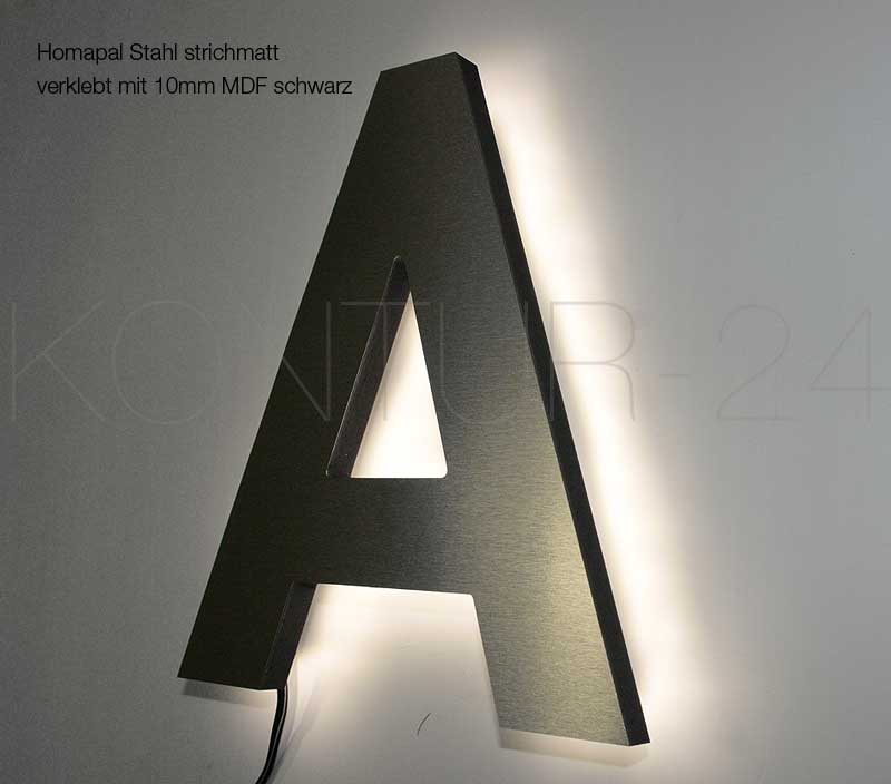 Leuchtbuchstaben Kombination HPL & Holz / LED-Rückleuchter - Bild 12
