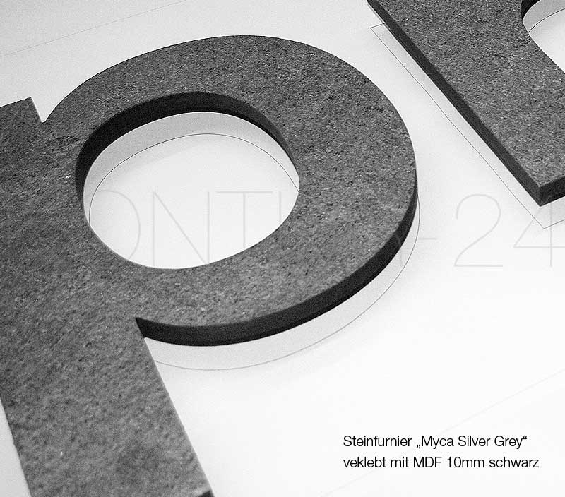 3D Buchstaben Steinfurnier & Holz - Bild 10