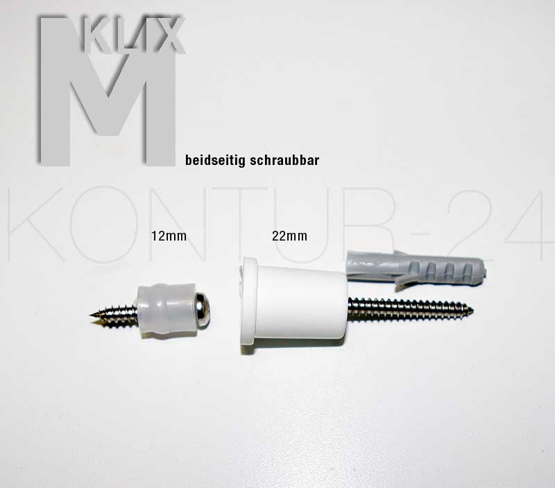 Abstandshalter KLIX M V2 weiß / D=20mm, Wa=22mm