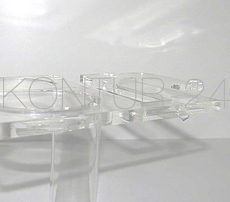 3D Acrylbuchstaben Acryl 8mm klar / gelasert