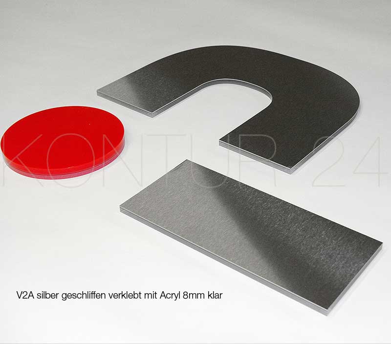 3D Buchstaben Edelstahl & Acryl 8mm - Bild 5