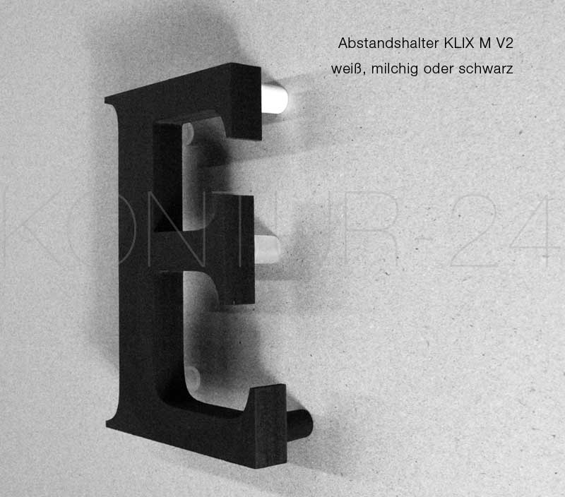 Abstandshalter KLIX M V2 weiß, milchig oder schwarz